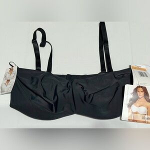 Lilyette Black strapless Minimizer Bra style 939 size 34DD w/covertible straps